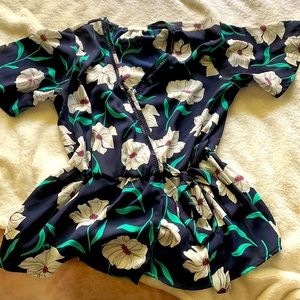 Floral, loose, blouse